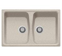Plados Lavello in quarzo da cucina incasso SP0792 due vasche - Avena
