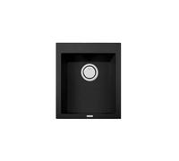 Lavello in quarzo da cucina incasso PLADOS Roxana vasca singola 56cm - Nero Metal