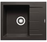 Lavello Incasso 59x50cm Cucina Alazia Piccolo Foro per Rubinetto Archiviazione