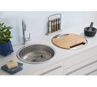 Lavello Incasso Lavello Cucina Tondo Bacinella Tonda Acciaio Inox Set respekta