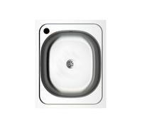 Lavello incasso monovasca acciaio inox N205AS 40x50