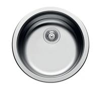 ELLECI Lavello Cucina 1 Vasca Incasso Tondo Diametro 43.5 cm materiale/finitura Acciaio Inox - LIKROUSAC Serie Sky Round 435
