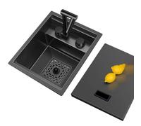 Lavello Invisibile In Acciaio Inox Con Rubinetto/coperchio, A Fessura Singola - Lavandino Da Banco Per Cucina, Bar, Camper, Bar, Hotel, Per Lavare A Mano Le Verdure(Sink+faucet B,40 * 54 * 22cm)