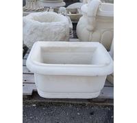 LAVELLO LAVANDINO LAVABO LAVATOIO VASCA IN CEMENTO BIANCO MARMO PIETRA ESTERNO