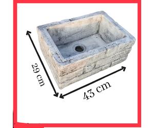 Lavello Lavatoio e pilozzo in cemento pietra da esterno vasca lavandino rustica