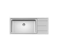 Lavello Monovasca Foster Rettangolare 116 cm Evo 3216 052 Acciaio