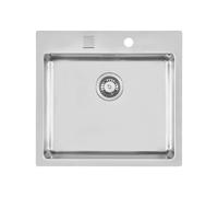 Lavello Monovasca Foster Rettangolare 56 cm Ke 2265 050 Acciaio