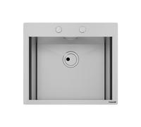 Lavello Monovasca Foster Rettangolare 60 cm New Wave 1410 000 Acciaio