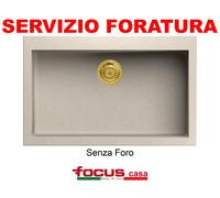 Lavello Nemo Mix cm 79x50 1 vasca / vascone piletta oro Avena Rosa Deserto