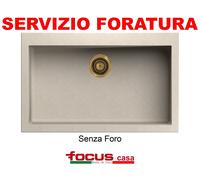 Lavello Nemo Mix cm 79x50 1 vasca / vascone piletta ottone Avena Rosa Deserto