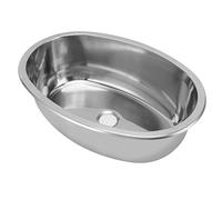 Lavello ovale per barche marine in acciaio inossidabile spazzolato, grande capacità, drenaggio rapido, squisita fattura, camper, yacht, campeggio, car, caravana, cucina