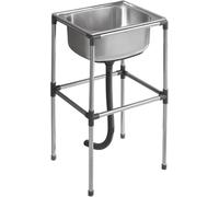 Lavello per Catering Indipendente, Lavello da Cucina in Acciaio Inossidabile, Lavabo Multifunzione, Lavello di Servizio A Vasca Singola, per Interni Ed Esterni, Lav, 37x31x75cm/14.5x12.2x29.5in