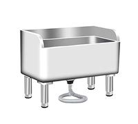 Lavello per mocio in acciaio inox, resistente per cucina, lavanderia e uso commerciale, bacino di servizio per mocio per soluzioni di pulizia efficienti