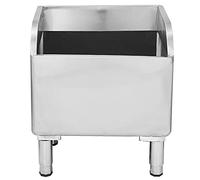 Lavello per pavimenti in acciaio inox resistente, autoportante per cucina e ristorante, lavello di servizio per mocio di grado commerciale, 45 cm