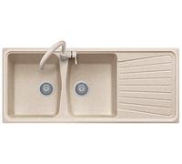 Lavello PLADOS SPAZIO 116.20 a due vasche più scolapiatti AVENA