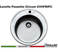 Serie Firenze Lavello Tondo 1 Vasca Diametro 435 mm Colore Inox