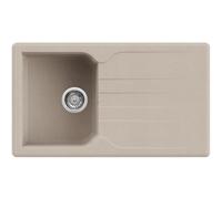 Lavello Quareco incasso 1 vasca 86x50 Prime 861 Granito Avena QLP861AV