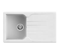 Lavello Quareco incasso 1 vasca 86x50 Prime 861 Granito Bianco QLP861BI