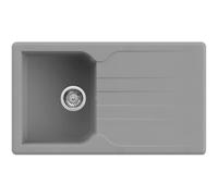 Lavello Quareco incasso 1 vasca 86x50 Prime 861 Granito Grigio QLP861GR