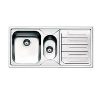 Lavello semifilo Smeg LP102D2 inox 100x50 cm 1 + 1/2 con gocciolatoio destro