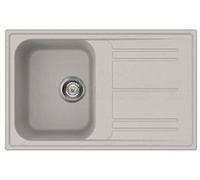 Lavello Smeg LZ791AL 1 vasca con gocciolatoio reversibile 79x50 cm. alluminio