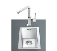 Lavello Smeg VQ20 una vasca 26.7x46.4 cm filotop inox
