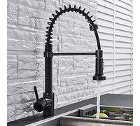 Lavello Tap per la Commerciale da Fattoria per la Fattoria, Bronzo/Cromo Ponte a pentola Calda a Acqua Fredda Rubinetto, Cucina di Primavera Tira crovatta (Colore: Bronzo Nero) Il Nuovo