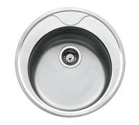 Lavello tondo da cucina in acciaio CIVIFRIPC Serie Circum Apell vasca da 378 mm