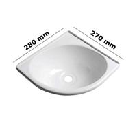 Lavello triangolare ABS Lavandino - 1 PZ Osculati - 50.270.47 - 5027047