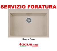 Lavello Ulisse 79 Mix cm 76x50 1 vasca / vascone Avena Made in Italy