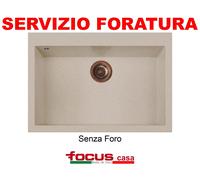 Lavello Ulisse 79 Mix cm 76x50 1 vasca/vascone piletta rame Avena Made in Italy