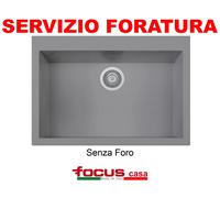 Plados Lavello cucina da incasso One 76.10 ON7610 1 vasca 76 cm Titanio