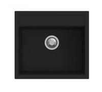 Lavello Waltz in fragranite 1 vasca 56x51 colore nero