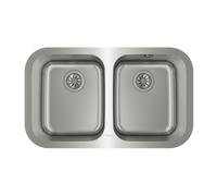 Lavello XXL sottotop Teka BE 2C 780 in acciaio inox a doppia vasca