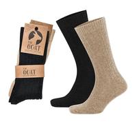 lavendel Caldi calzini in lana merino e cashmere, 2 paia, traspiranti, inodori, morbidi, in cashmere (IT, Numero, 43, 46, Regular, Regular, Nero&Beige)