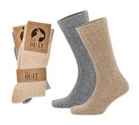 lavendel Caldi calzini in lana merino e cashmere, 2 paia, traspiranti, inodori, morbidi, in cashmere (IT, Numero, 35, 38, Regular, Regular, Grigio&Beige)