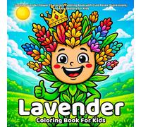 Lavender Coloring Book: Simple Lavender Flower Characters Coloring Book with Cute Poses, Expressions, and Easy Designs for Kids