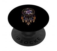 Lavender Dreamcatcher Native American Indian Feathers Arts PopSockets PopGrip Adesivo