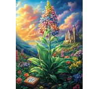 Lavender Field Under A Magical Sky Rompicapo 500 Pezzi Michelangelo Per Adulti Science Fiction Magical Dream Cartone Spesso Cappella Sistina Per Collezione Artistica Edizione Esclusiva Con Colla Incl