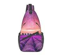 Lavender Fields Orange Red Phoenix Uomo Donna Sling Zaino Multiuso Pettorale Borsa da viaggio Zaino antifurto Borsa a tracolla