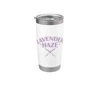 Lavender Haze Plant Garden Fragranza Bicchiere termico in acciaio inox doppia parete