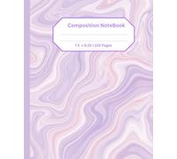 Lavender Pastel Composition Notebook: 120 Pages Wide Ruled: Aesthetic Purple Journal for School, Study & Office
