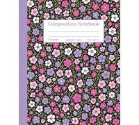 Lavender & Pink Bloom Composition Notebook: College Ruled, Purple and Pink Blossoms Pattern, Stylish Journal for Girls, Teens, Women and Students