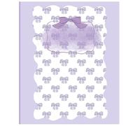 Lavender Ribbon Aesthetic College Ruled Notebook for Girls: Soft Girly Study Notebook for College & High School Students | 110 Pages | 7.5 x 9.25