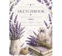 Lavender Sketchbook: 100 Large Blank Pages for Drawing, Sketching and Express Ideas Freely