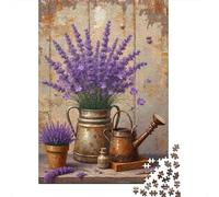 Lavender Still Life 1000 Componenti Cartone Resistente Puzzle Familiare Livello Di Difficoltà Equilibrato Imballaggio Pronto Per Il Regalo Divertente 52x38cm/1000pcs