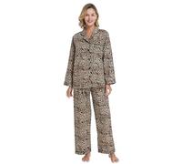 Lavenderi - Pigiama da donna a maniche lunghe, 100% cotone, pigiama - multicolore - Large