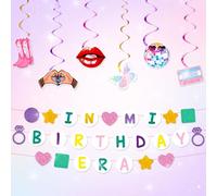 LaVenty banner di buon compleanno nell'era del mio compleanno decorazioni per feste di compleanno ragazze tema sfondo fotografico festa dell'era fan della musica festa degli amanti