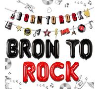 LaVenty Chitarra Rock And Roll Decorazione Wack A Balloon Party Spartiti Rock Decorazione Buon Foil Chitarra Bambini Spartiti Palloncini Foil per Compleanno a tema Rock Forniture per Feste