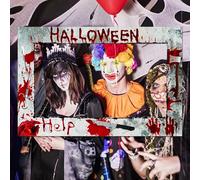 LaVenty decorazioni di halloween decorazioni per la casa infestata halloween zombie party photo booth props frame decor segno della festa di halloween decorazioni per la strega di halloween